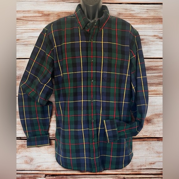 L.L. Bean Traditional Fit Plaid Flannel Shirt XL Men Outdoor Tartan Chest 54" - Picture 1 of 8